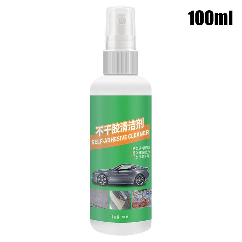 Adhesive Removal Spray 100ml Car Sticker Cleaning Agent With Scraper Label Glue Cleaner Spray For Wood Ceramic Vehicle Home