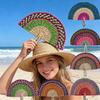 Handheld Chinese Folding Fan, Large-Sized Retro Ethnic Fan