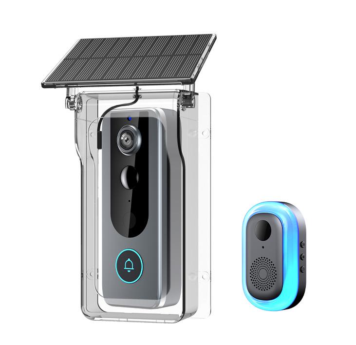 Wireless Video Doorbell with Two-Way Intercom, Wide-Angle HD Night Vision, and Smart Graffiti Monitoring