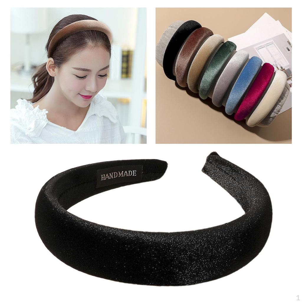 Classic Sponge Thick Hairbands Headwear for Women