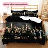 All Blacks Pattern Bedding Home Decoration Birthday Gift (1 * duvet cover + 2 * pillowcase, without core)