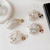 Compatible with AirPods Pro2 earphone protective case, simple shell-pattern softshell Apple 1st/2nd/3rd Gen Bluetooth pendant
