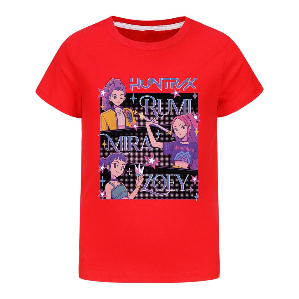 T-shirt estiva Kpop Witcher a maniche corte per ragazza e ragazzo