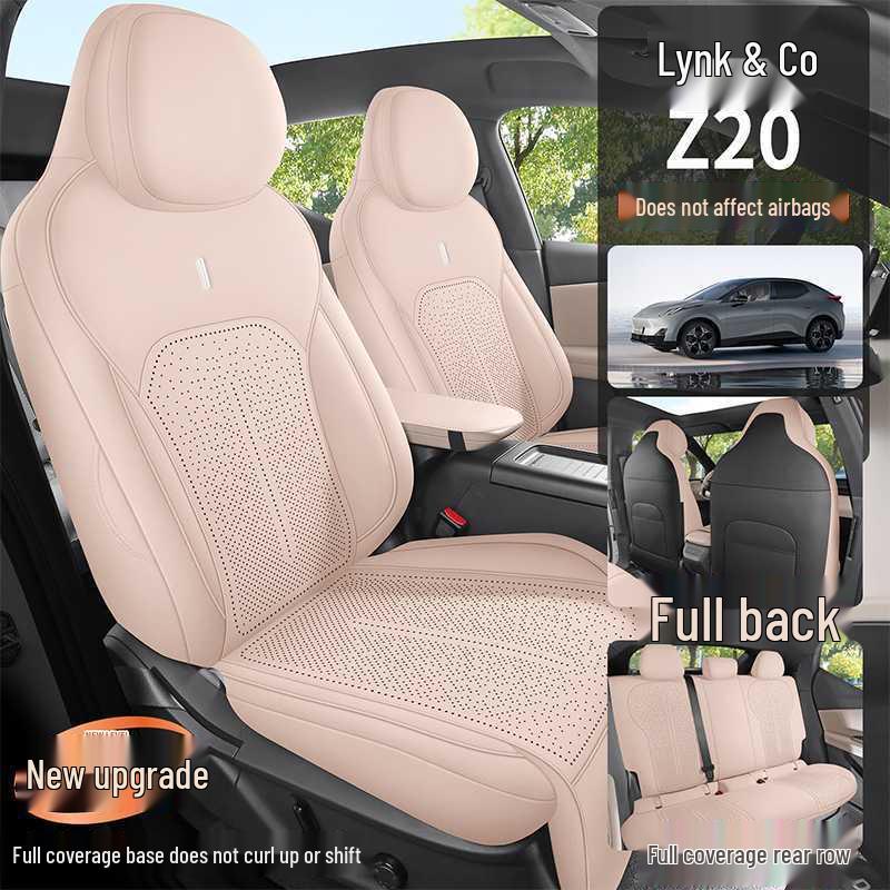 Lynk & Co Z20 Car Seat Cover: Full Coverage, Breathable, All-Season Flocking Cushion for 2025-2026 Models