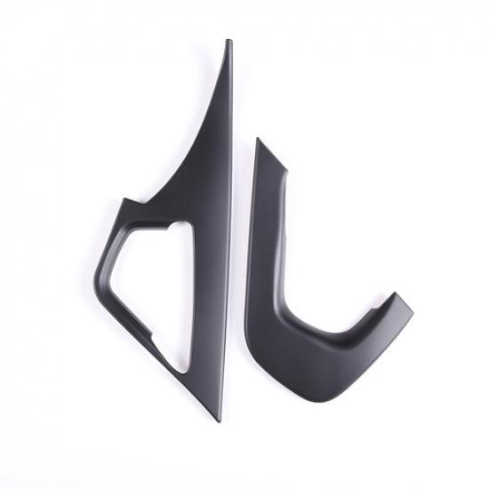 Matte Black Color Co-pilot center Grab Handle Cover Trim For Corvette C7 2014-19