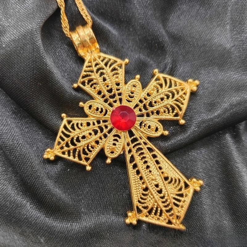 Bestselling Cross Pendant Necklace - 24K Gold Plated Christian Jesus Jewelry for Women, Religious Gift &   Fashion Accessory