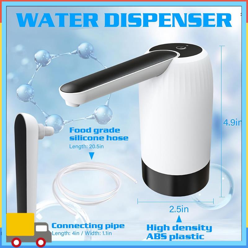 5 Gallon Bottle Water Dispenser Pump - Automatic Drinking Water Jug Dispenser With USB Charging, Portable Electric, Easy To Use