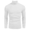 Autumn and Winter Men's Turtleneck Sweater Casual Solid Color Vertical Pullover Bottom Line Shirt Men
