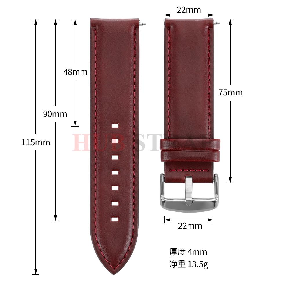 18mm 20mm 22mm Echtes Leder Uhrenarmband Schnellverschluss Uhrenarmband Armbänder Gürtel Schwarz Braun Dornschließe Schließe Ersatz