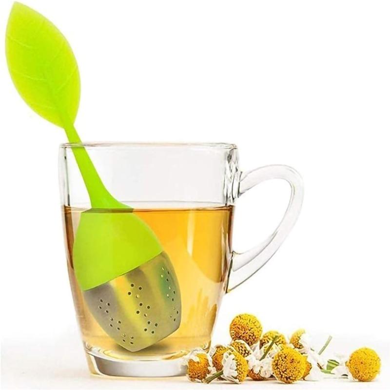 Cute Silicone Tea Infuser - High Temp Stainless Steel Core Adorable Reusable Strainer for Loose Leaf Tea Kitchen Must-Have