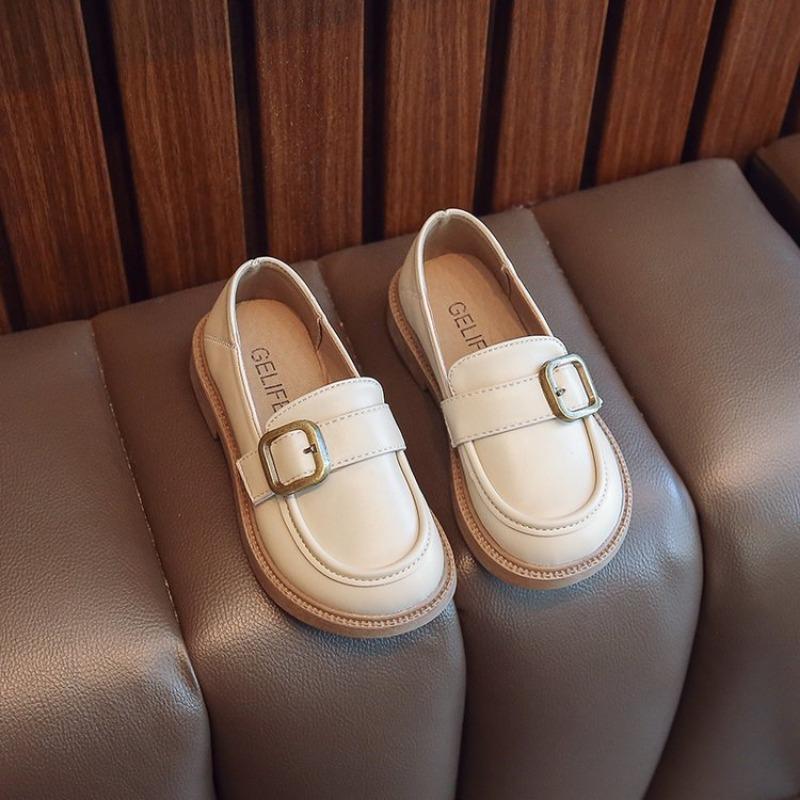 Girls' British Style Leather Shoes Children's Fashion Single Shoes Student Soft Leather Loafers