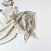 Leopard Print Silk Scarf Cotton Silk Scarf Triangle Scarf With Shirt Tie Neck Scarf High-End Shawl Triangle Scarf Belt Women