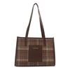 Stylish Women's Winter Shoulder Bag Trendy Korean-inspired Casual Checkered Design
