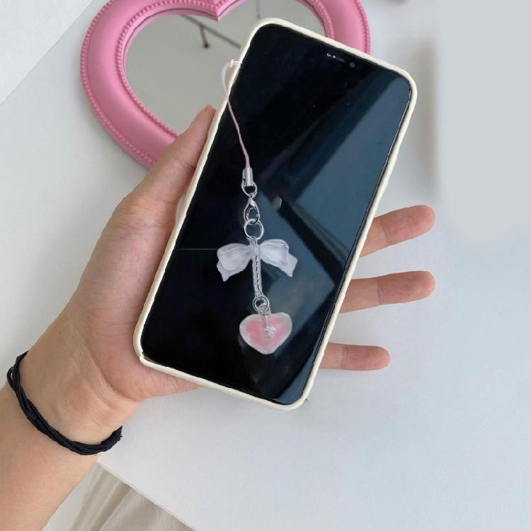 Heart Bowknot Hanging Pendant Y2K Phone Strap Cute Bag Decoration for Girls