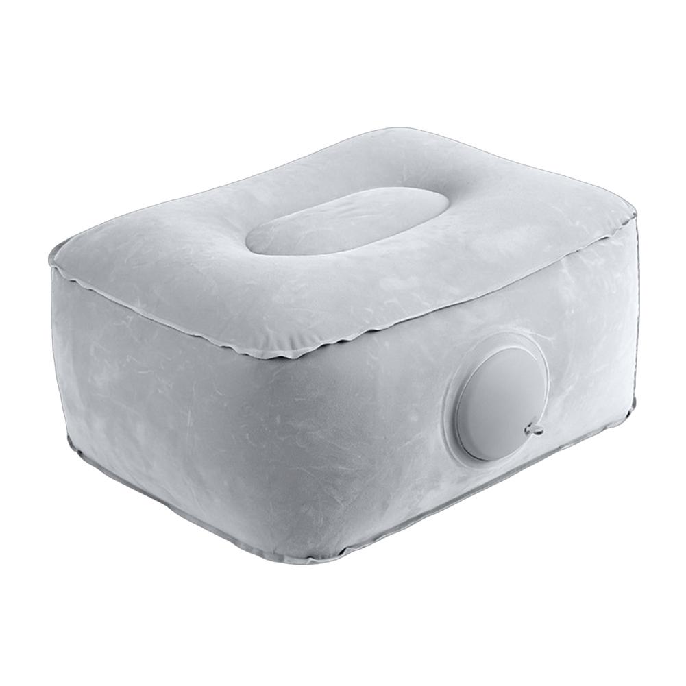 Press-Type Inflatable Cushion Travel Foot Rest Pillow Portable Car Airplane Seat Heightening Cushion for Camping Outdoor