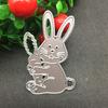 Bunnies Shape Cutting Dies Carbon Steel Die Cut Scrapbooking Embossing Templates for Scrapbooking Card Making Packaging
