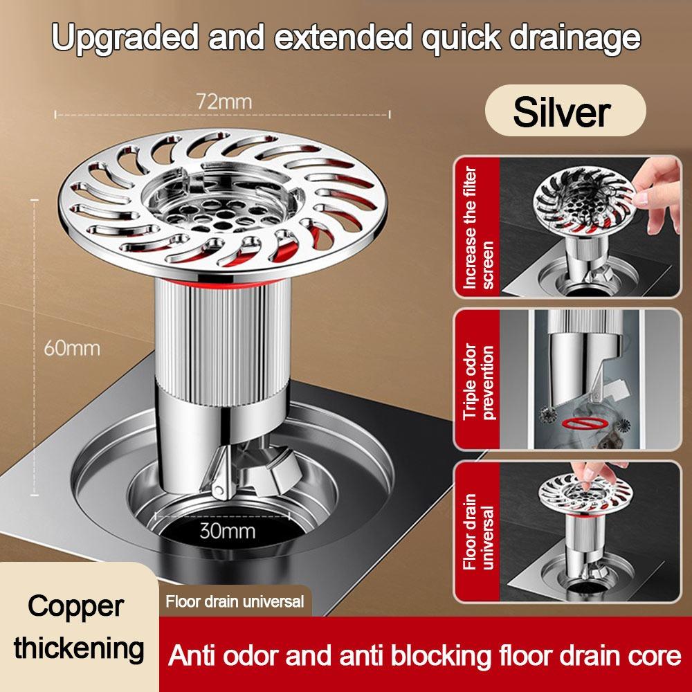 Insect Proof Floor Drain Core Metal Basin Drain Filter Removable Seal Stopper  Water Drain Supplies