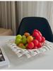 Korean-style Ceramic Hand-woven Storage Basket Coffee Table Desktop Fruit Basket Home Decoration Basket Snack Tray