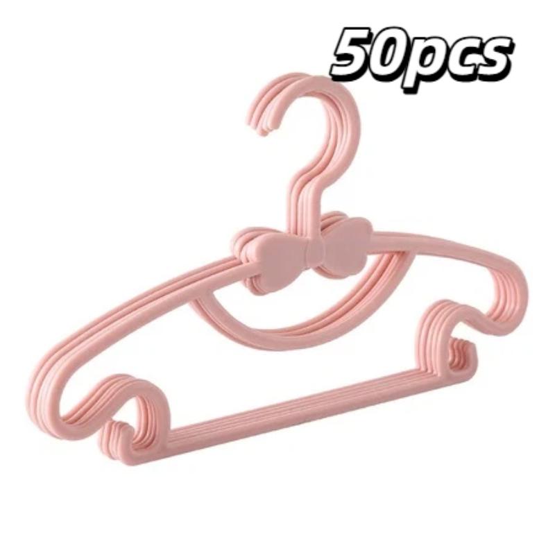 Small Size Children Clothes Hangers 10/50Pcs Non-slip Space Saving Hangers Fit 0-10 Years Old Kids Closet Storage
