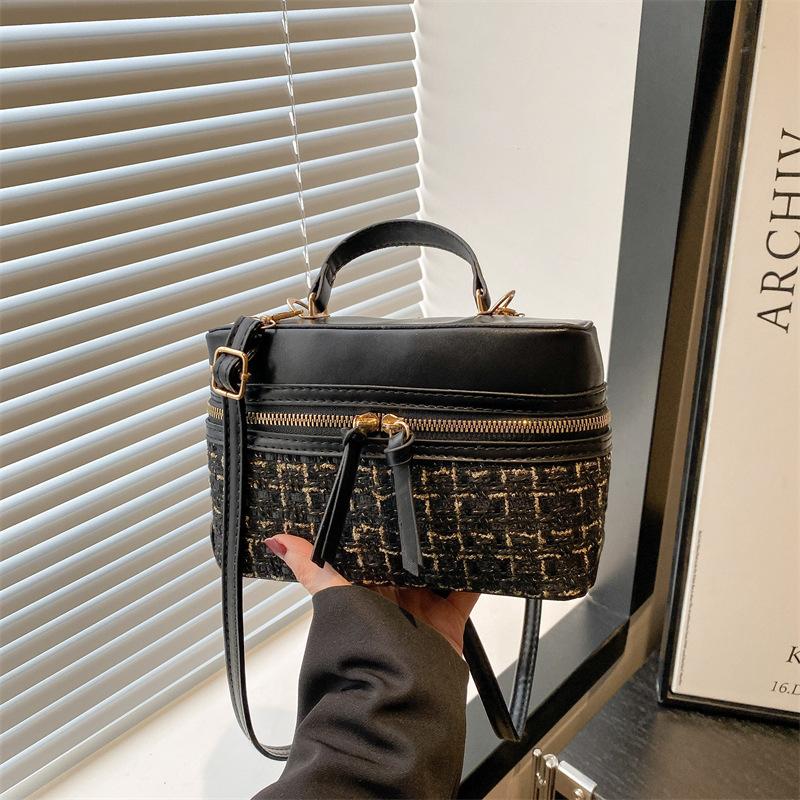 Spring and Summer New Product Trend Women's Storage Box Bag Simple Casual Portable Shoulder Messenger Bag