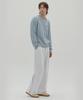 Sekeonmonollogeu Keyhole Side Contrast Wide Sweatpants Light Gray_Sept022Lgray
