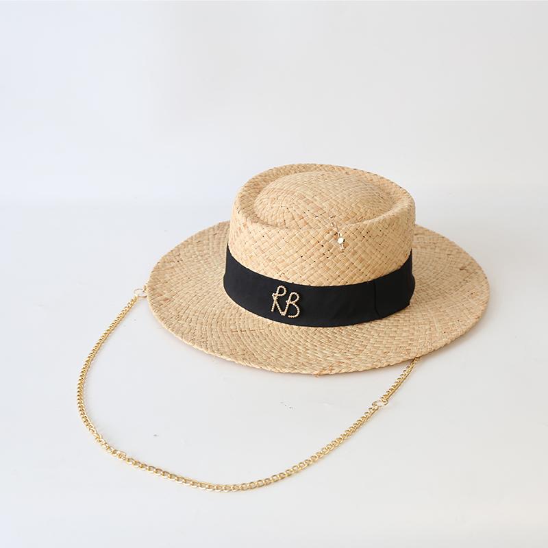 

Summer Straw Hats for Women Ribbon Decoration Elegant Ladies Party Wedding Dress Hats Travel W Beach Sun Hat Chapeau Femme зелений