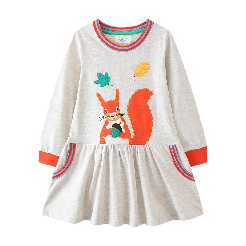 Autumn New Girls Princess Dress Knitted Long Sleeve Girls Dress