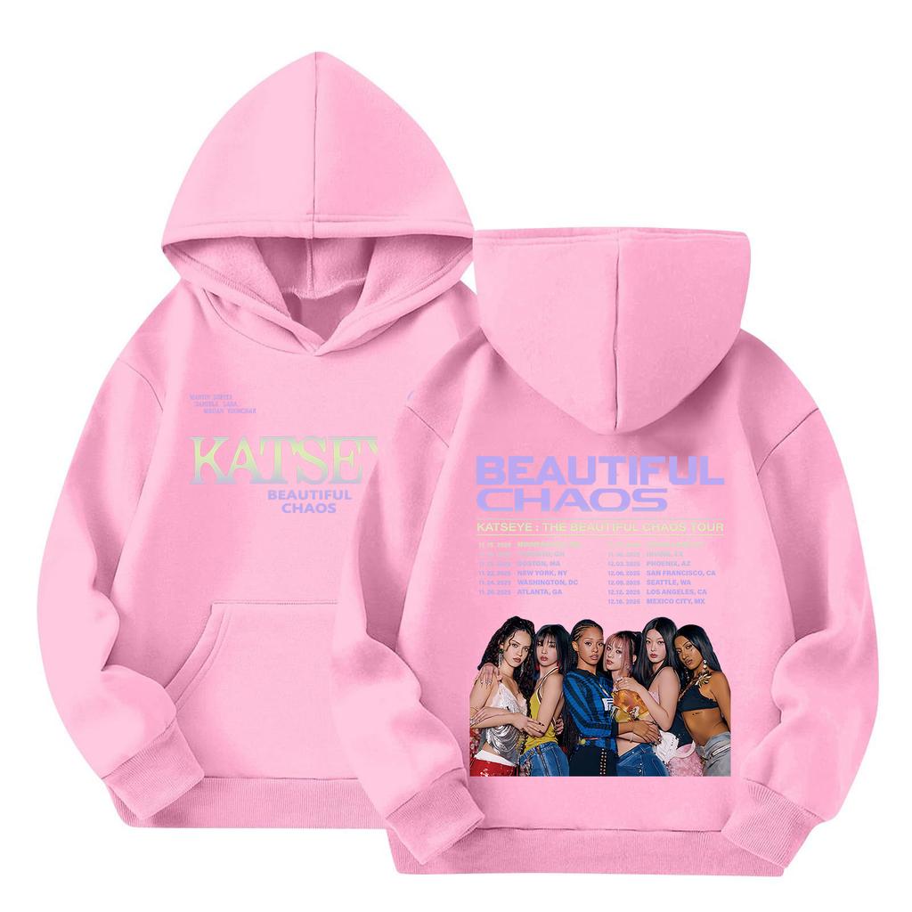 Kinder Langarm Lockerer Pullover Buchstabenaufdruck Kordelzug Kapuzen-Sweatshirt