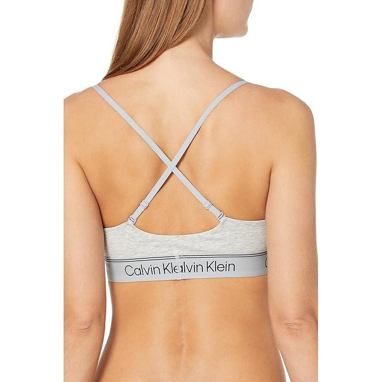 Calvin Klein Comfortable Minimalist Letter Bra Women underwear Gray QF7186-050