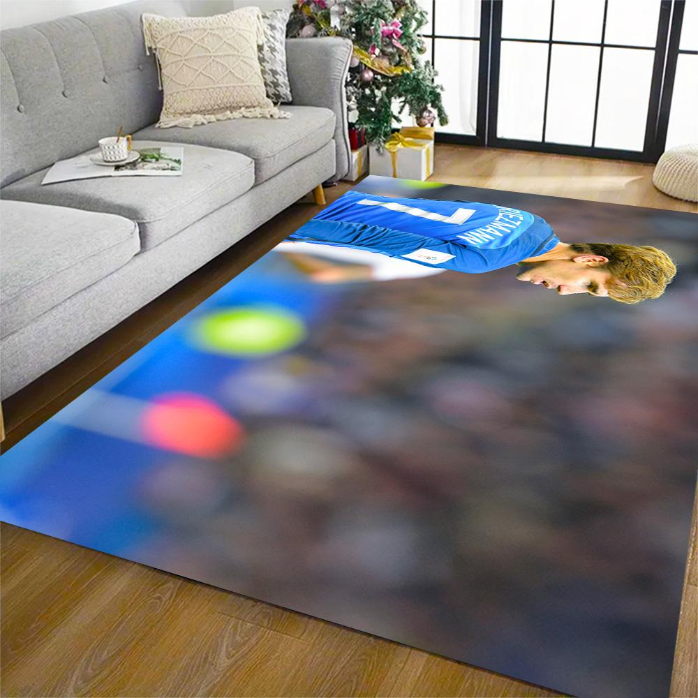Griezmann's Jersey Floor Mat Design for Balcony Entryway Outdoor Playrooms Anti-slip Rug Anime Office Decor Wedding Party Gift