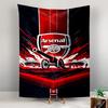 Tapestry Arsenal Cannon Crest Red Black Stadium Players Dynamic Football Poster