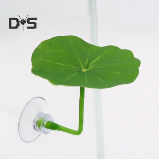 5 Pcs Betta Fish Leaf Pad with Suction Cup Plastic Plants Resting Hammock Fish Tank Accessories Aquarium Decor for Natural Habitat Spawning Breeding