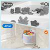 Kids Bath Toy Storage Bag Large Capacity Hanging Organizer Wall Mounted Mesh Drain Basket for Bathroon Shower Toy Organizer
