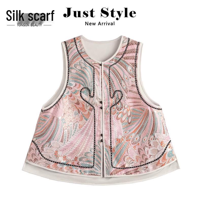 Women s New Chinese Style Retro Elegant Vest L