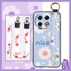 Phone Holder Fashion Design Phone Case For Tecno Spark30 Pro 4G/KL7 Wristband Soft Case Oil Painting Durable Back Cover