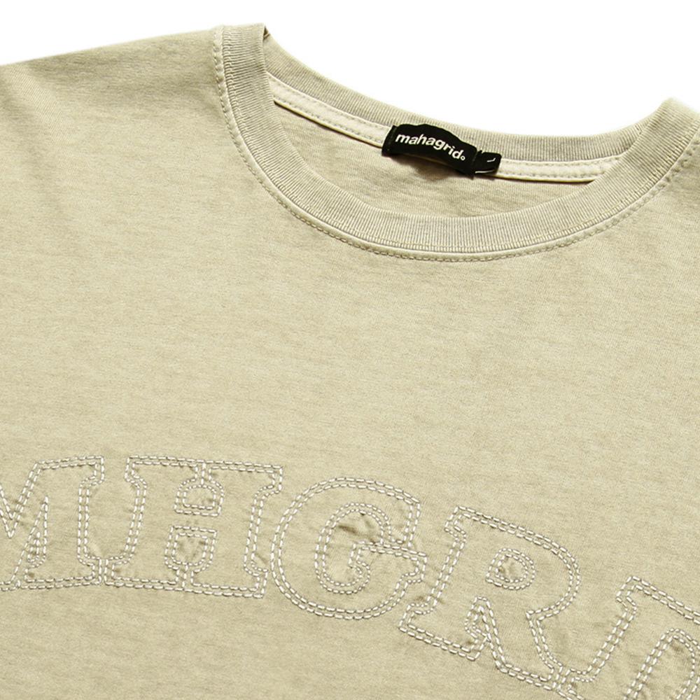MAHAGRID Arc Logo Pigment Tee Beige(Mg2Cmmt539A)