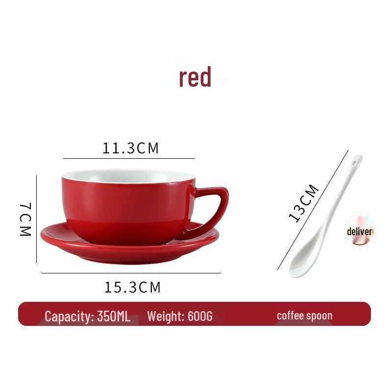 European Ceramic Coffee Set: Professional Latte Art, Cappuccino & Sawada Cups