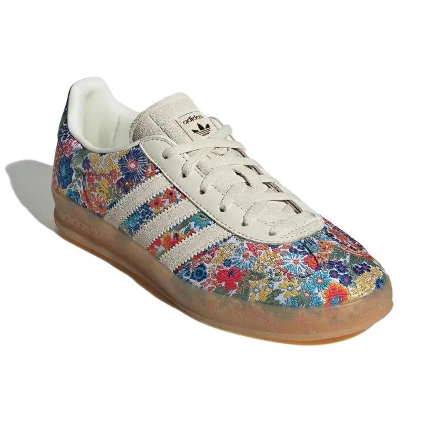 Liberty London x adidas Gazelle Indoor Ricamo Floreale Sneakers da Donna Crema Bianco Sporco Gomma JP5309
