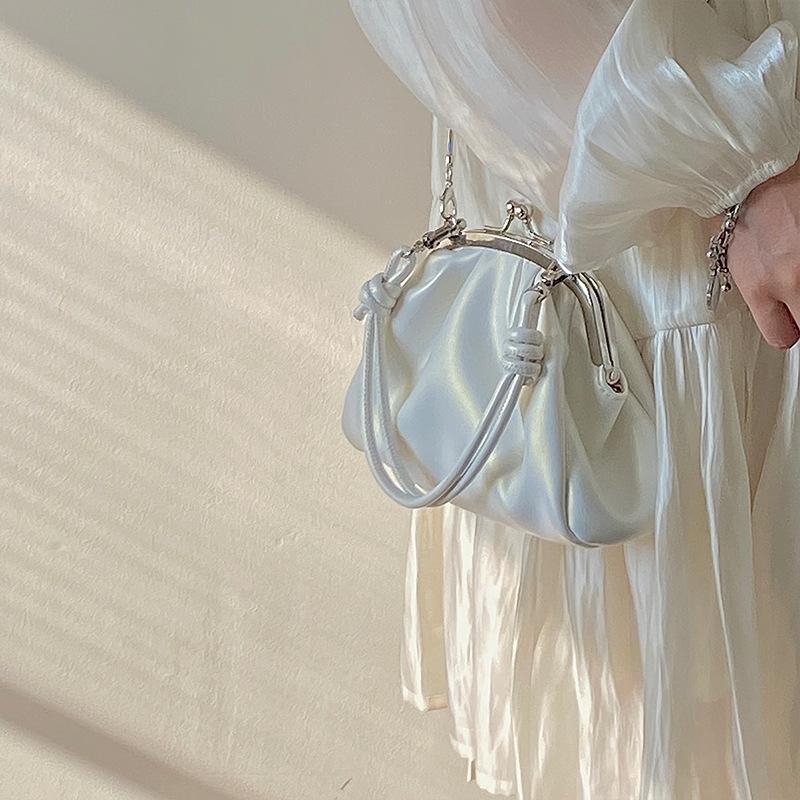 Nowa Moda Falbany Torby na Ramię Casual Mała Torebka Pieróg Damska PU Skóra Łańcuszek Torby Crossbody Młodzieżowe Damskie Torebki