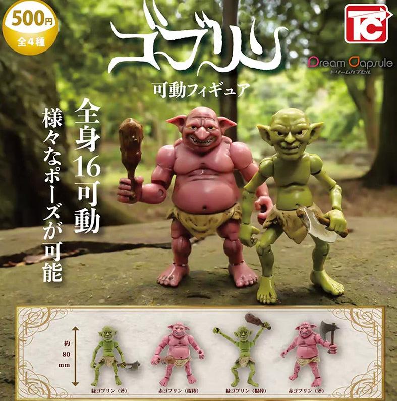 4Pcs Anime Goblin Figure Green Goblin Figures Red Goblin Figurine Pvc Collection Statue Decoration Model Kid Toy Christmas Gifts