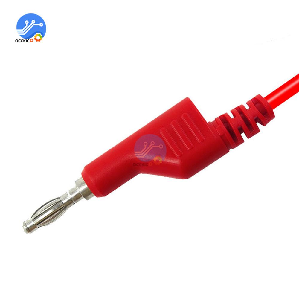 5pcs 4mm Banana Plug Test Line Banana To Banana Plug Test Lead Kit for Multimeter Match Alligator Clip For Electrical Work