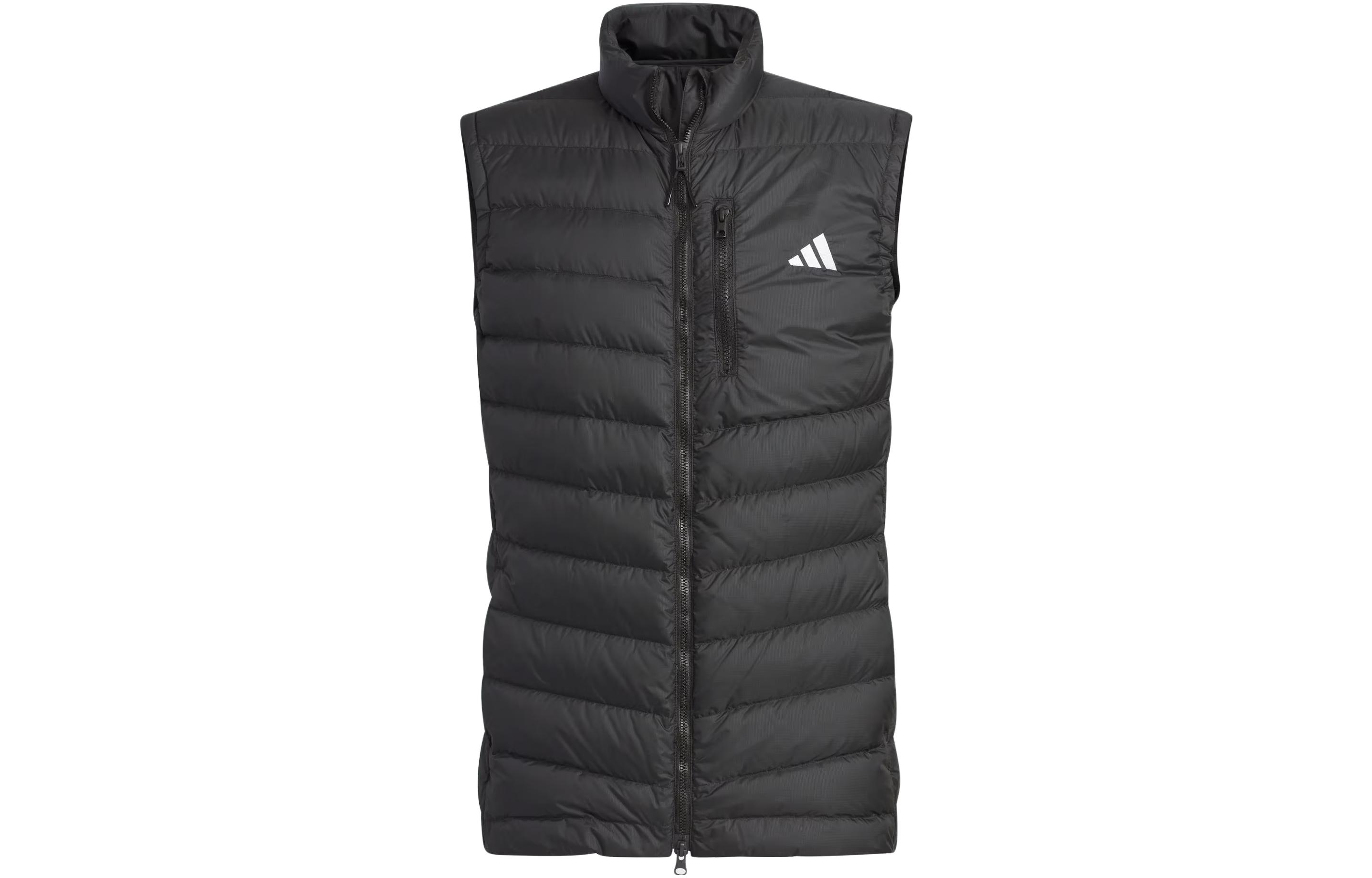 Adidas Down Vests Men s Black Stand Collar Moderate HZ6067 L