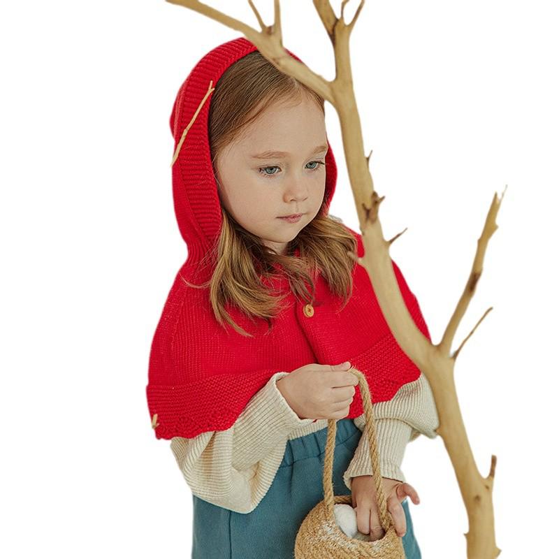 Winter 2023 Cute Cartoon Sweater Hat for Girls - Versatile, Fashionable Christmas Holiday Red Hat