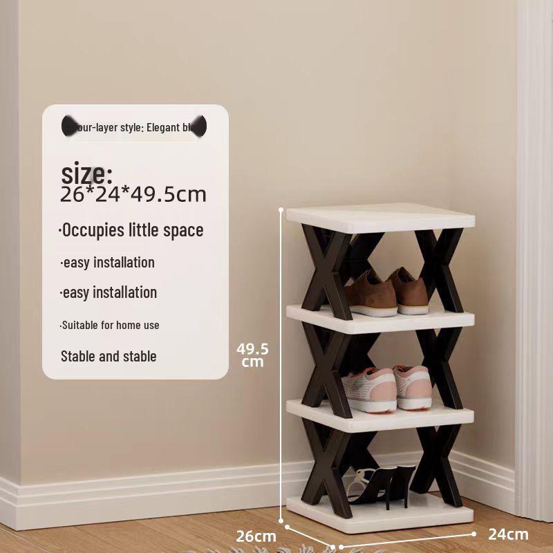 Space-Saving Dustproof Folding Shoe Rack for Narrow Entryways, Offices, or Dorms