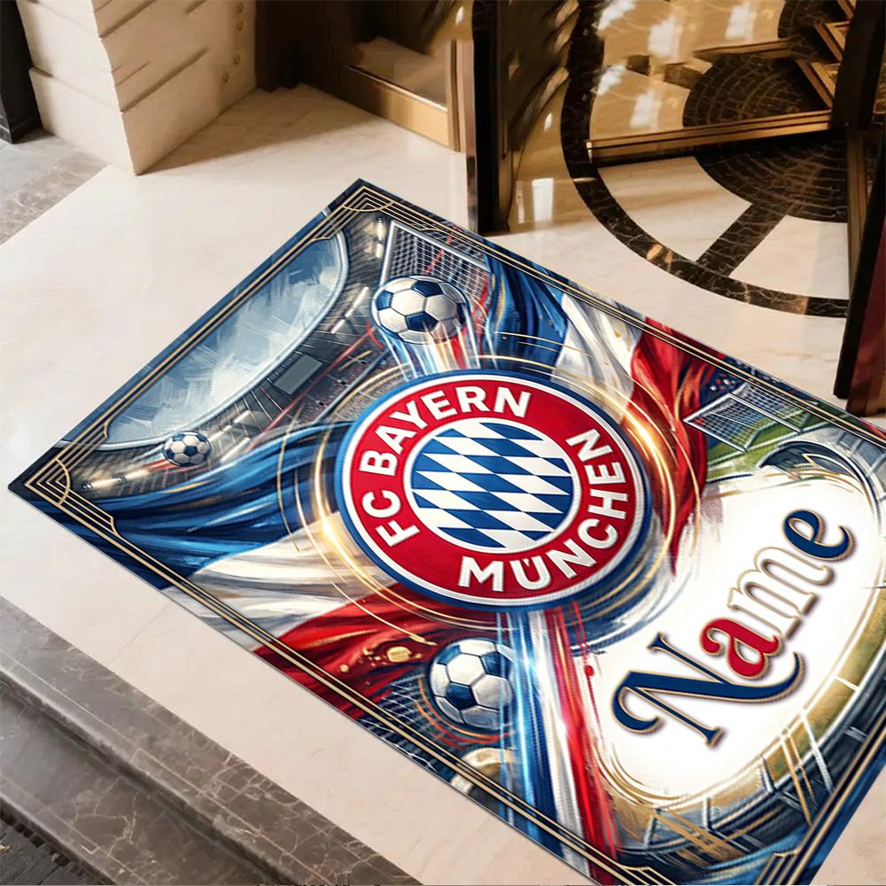 Bayern Munich Fan Gear Floor Rug Office Rug Perfect for Dining Room Hallway Foyer Study room Anti-slip Rug Decorate Offices Perfect Gift for Women/Men