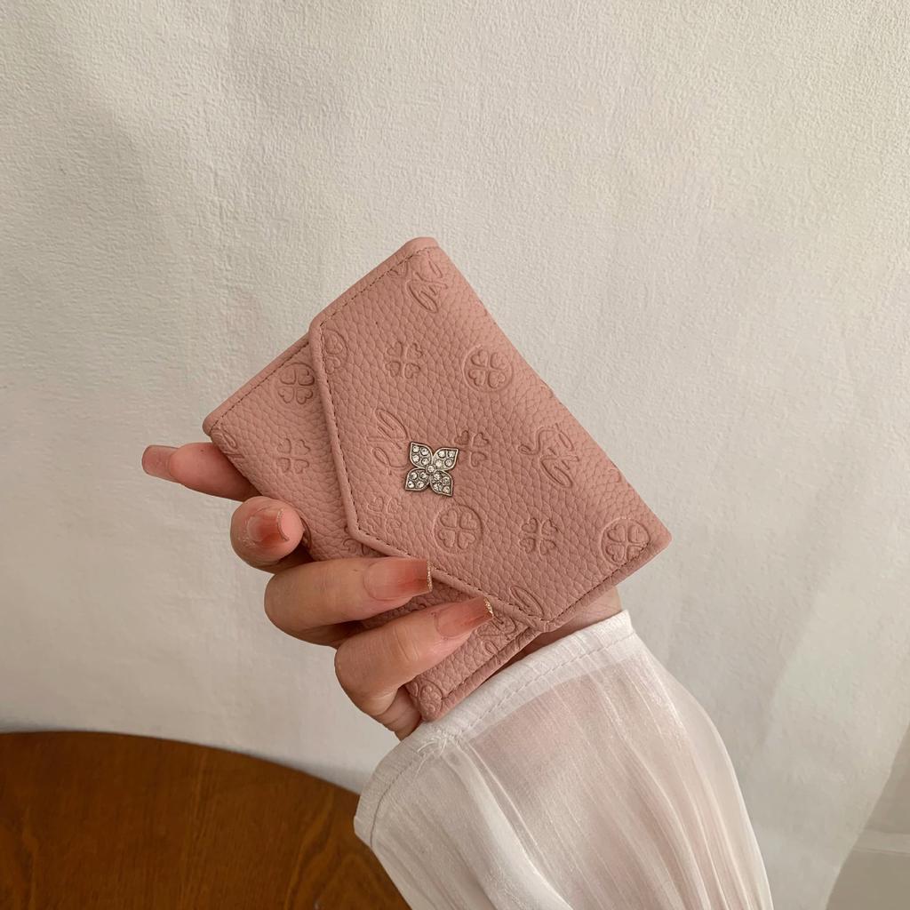 Nuovo portafoglio da donna 2025 portafoglio corto di alta gamma da donna borsa porta carte da studente da donna portafoglio da donna ins porta monete porta carte