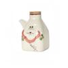 New Chinese Ceramic Soy Sauce Bottle Commercial Vinegar Cruet Kitchen Seasoning Bottle Liquor Chili Flask