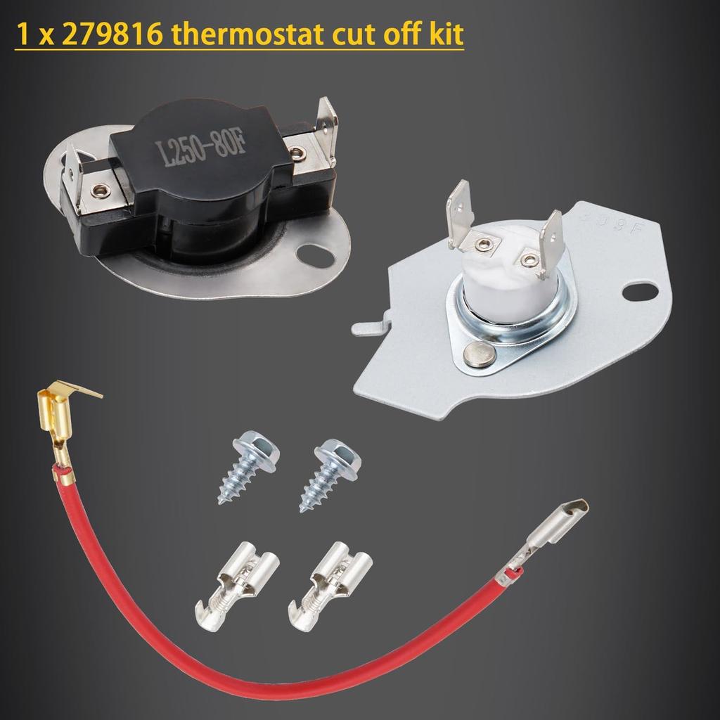 Dryer Heating Element Kit Compatible With Whirlpool WED5100HC0 WED5100HC1 WED5100HC2 WED5100HW0 WED5100HW1 WED5100HW2 WED5100HW3 WED5500XW0