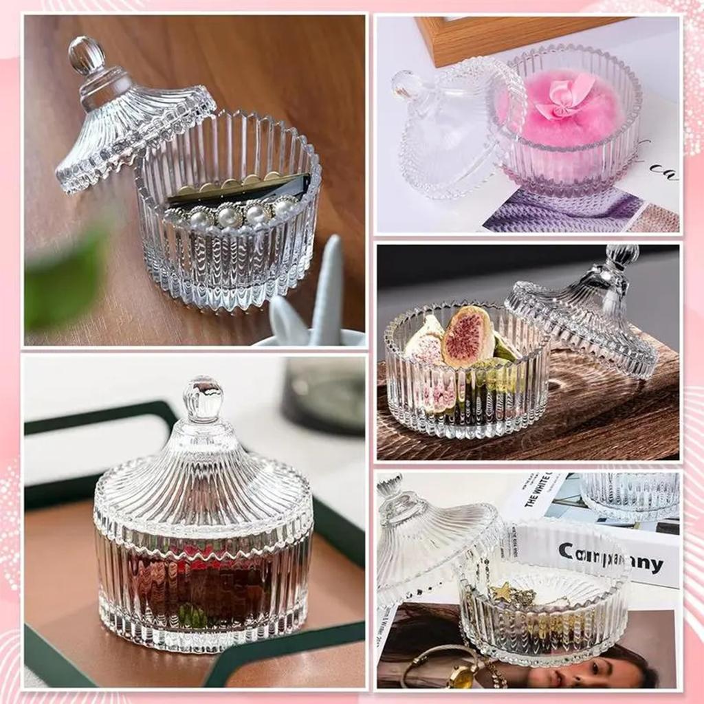 Body Powder Puff And Container,Dusting Powder Jar With Makeup Puff,Large Dusting Powder For Women Body Puff