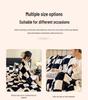 Checkerboard Double-Sided Fleece Blanket for Car, Sofa, Camping – Autumn/Winter Thickened